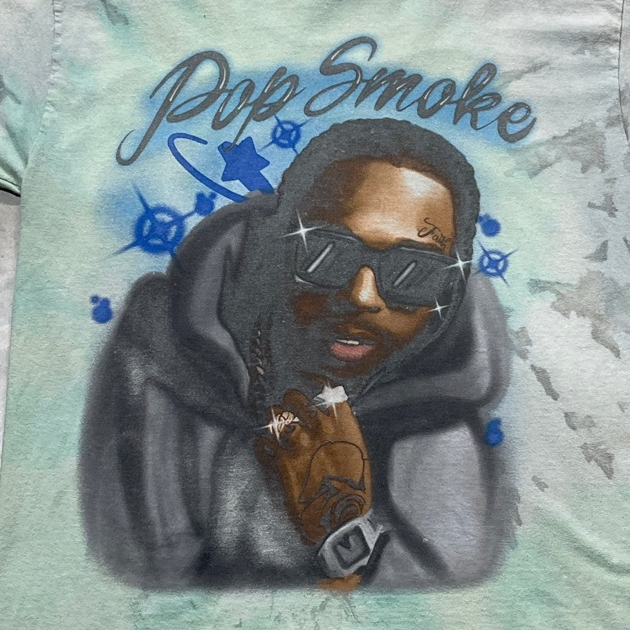 Pop Smoke Preowned Large Tie Dye T-shirt