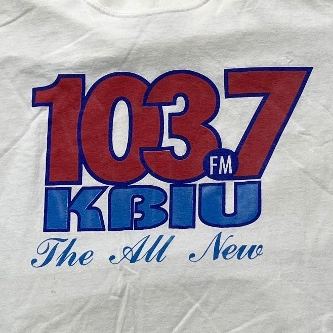 Vintage KBIU FM Lake Charles Preowned Large T-shirt