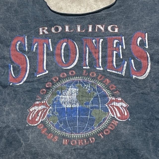 The Rolling Stones Preowned Large Cropped Neckline T-Shirt