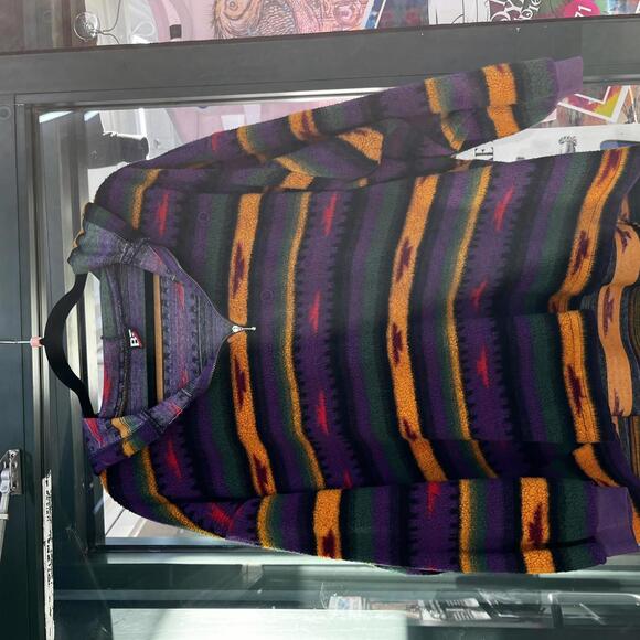 Vintage 90s XLarge Tribal Fleece pullover