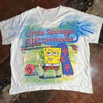 Little Sponge Big Attitude Preowned 2XL Band T-shirt