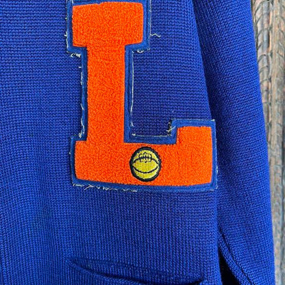 Vintage 1950s Landry HS Wool Basketball Letter Sweater