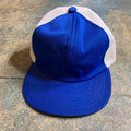 Vintage blue and white hat