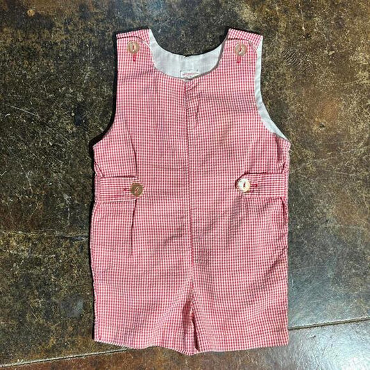 Vintage Red Baby Romper