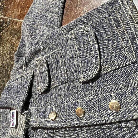 Kids 2T 60s/70s vintage denim blue boys suit