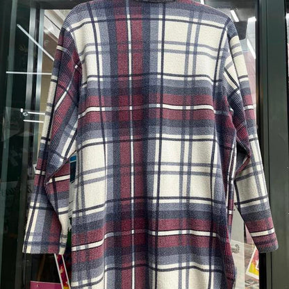 Plaid North West Blue preowned button up shirt