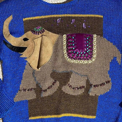 Elephant Sweater size small