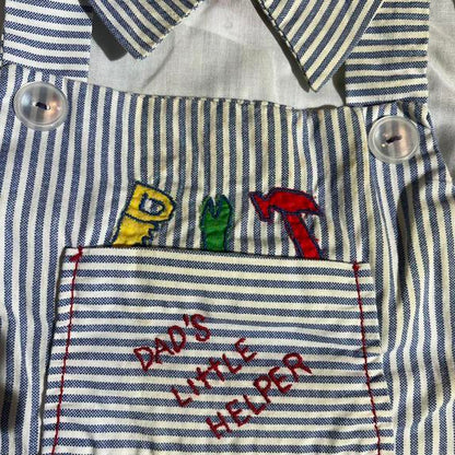 Vintage “dads little helper” baby blouse