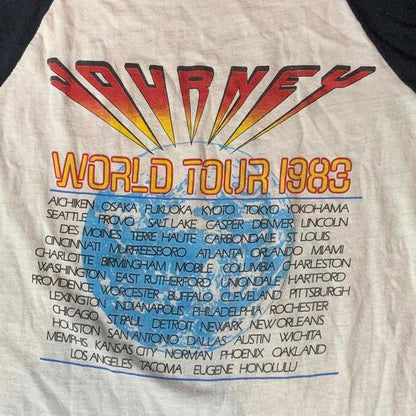 1983 Journey Tour Raglan Preowned Large T-shirt