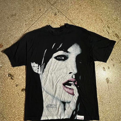 Angelina Jolie Rare Vintage Preowned Large Band T-shirt