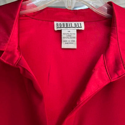 Vintage Robbie Bee Size 10 preowned red dress