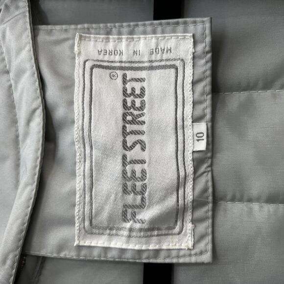 FleetStreet Long Silver Coat size 10