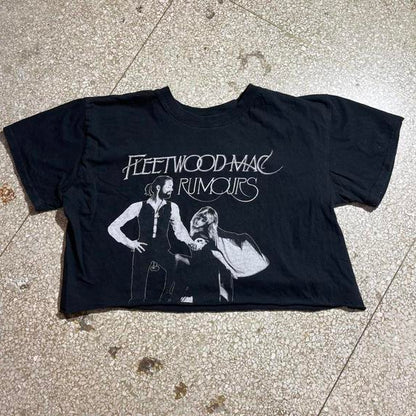 Fleetwood Mac crop top Small PreOwned Graphic T-Shirt