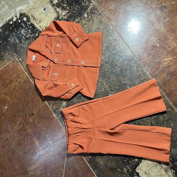 Kids 3T vintage orange suit