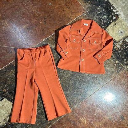 Kids 3T vintage orange suit