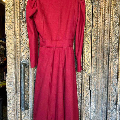 Vintage Red and Black trench coat