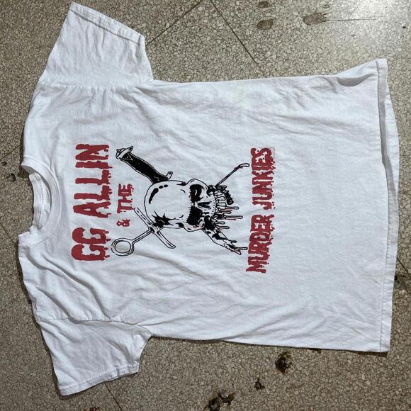 GG Allin preowned Large Band T-shirt