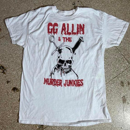 GG Allin preowned Large Band T-shirt