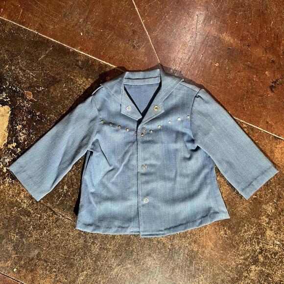 Kids 60s/70s vintage denim 2 piece set