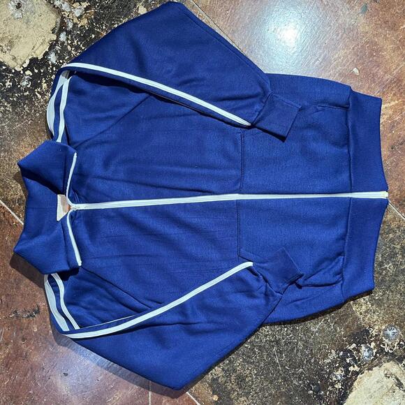 1970s medium dark blue tracksuit
