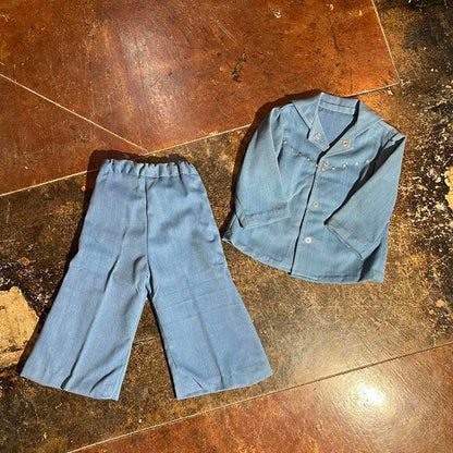 Kids 60s/70s vintage denim 2 piece set