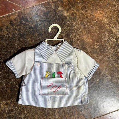 Vintage “dads little helper” baby blouse