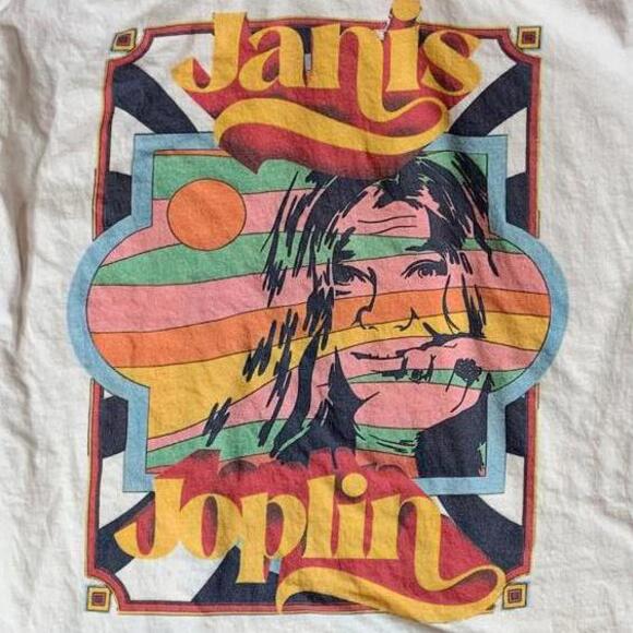 Janis Joplin PreOwned Large Graphic Band Tshirt