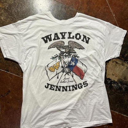 Waylon Jennings Preowned 2XL Band T-shirt