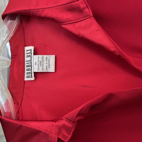 Vintage Robbie Bee Size 10 preowned red dress