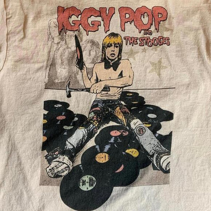 Iggy Pop preowned Large Band T-shirt