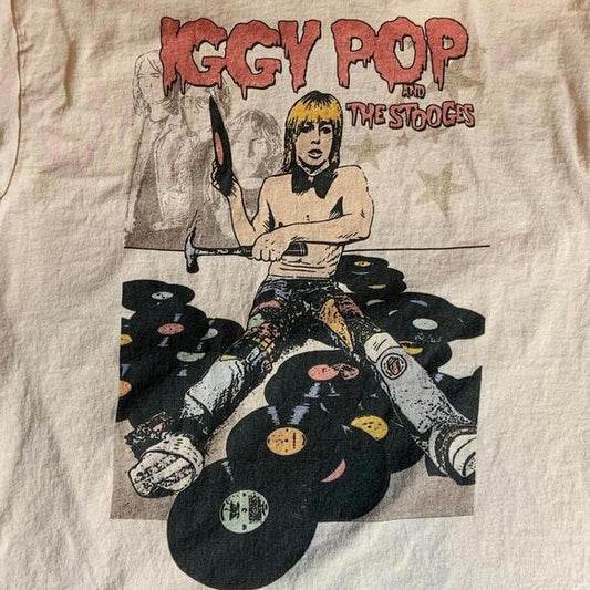 Iggy Pop preowned Large Band T-shirt