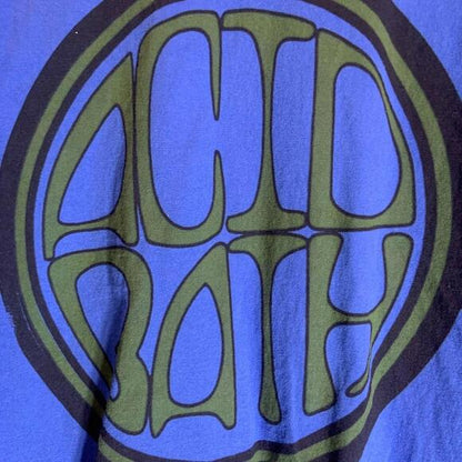 Acid bath medium blue graphic preowned T-shirt