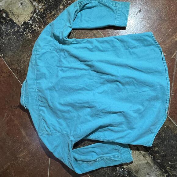 Teal Cabelas Button down shirt preowned Large