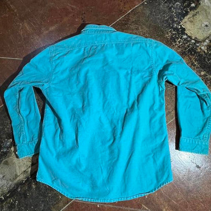 Teal Cabelas Button down shirt preowned Large