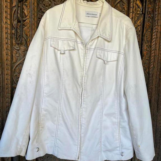 Vintage white Alfred Dunner jacket preowned Large