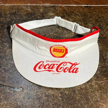 Vintage Houston rockets Coca-Cola adjustable visor