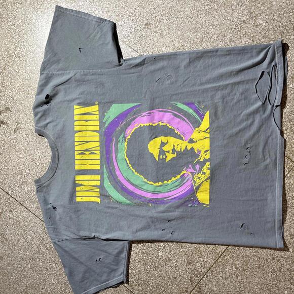 Jimi Hendrix distressed PreOwned XL band tshirt