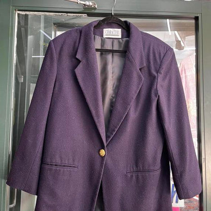 Vintage Character suburbanwear navy dress coat