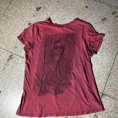 Kurt Cobain distressed Preowned Medium Band T-shirt
