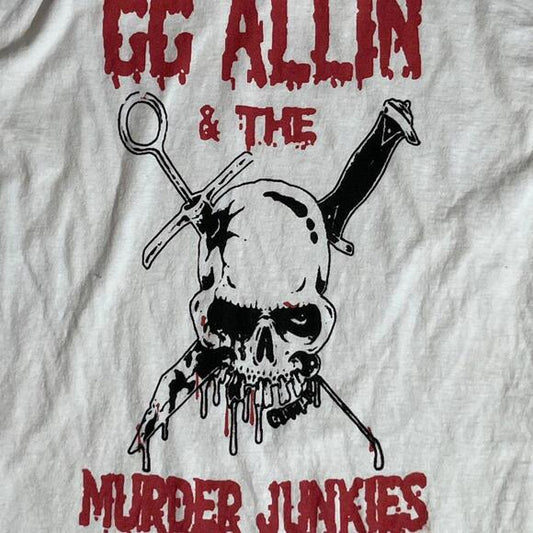 GG Allin preowned Large Band T-shirt