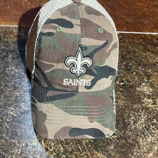 Vintage camo saints hat