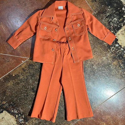 Kids 3T vintage orange suit