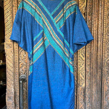 Vintage blue and teal preowned dress