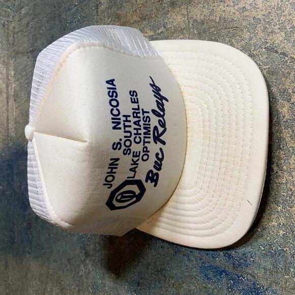Vintage John Nicosia lake Charles optimist buc hat