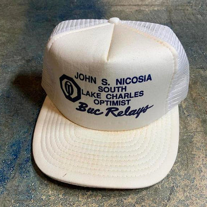 Vintage John Nicosia lake Charles optimist buc hat
