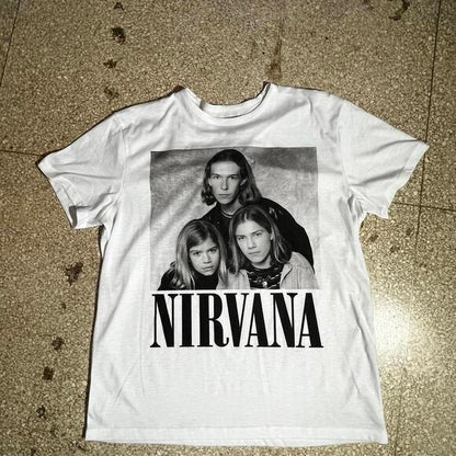 Nirvana/Hanson Preowned Large Band T-shirt