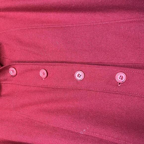 Vintage Red and Black trench coat