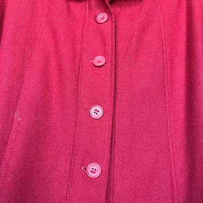 Vintage Red and Black trench coat