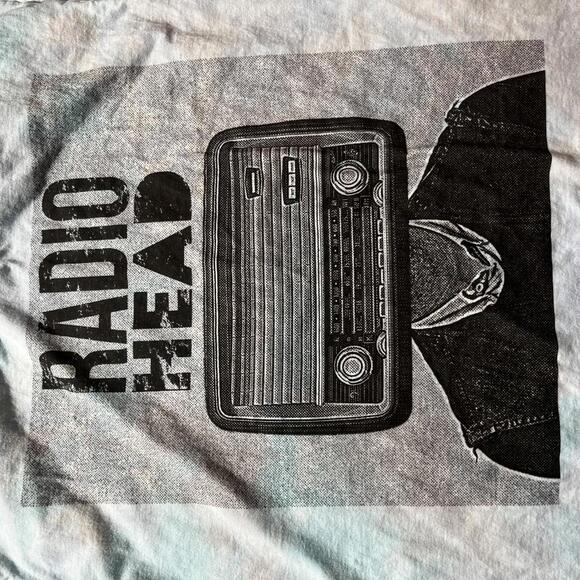 Radiohead preowned Large Tie Dye Band T-shirt