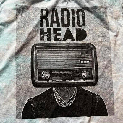 Radiohead preowned Large Tie Dye Band T-shirt